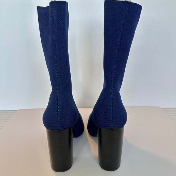 NEW Sol Sana Dannii Knit Stretch Boots in Blue - Picture 3 of 8